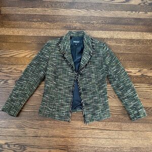 Briggs New York Women's Tweed Blazer - Olive
